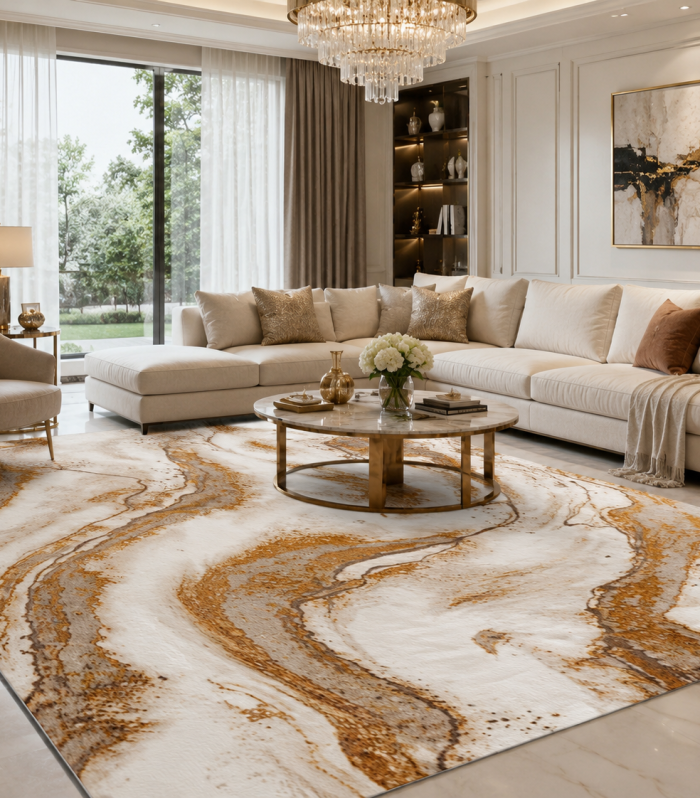 Montana Area Rug – 0067A CREAM-GOLD