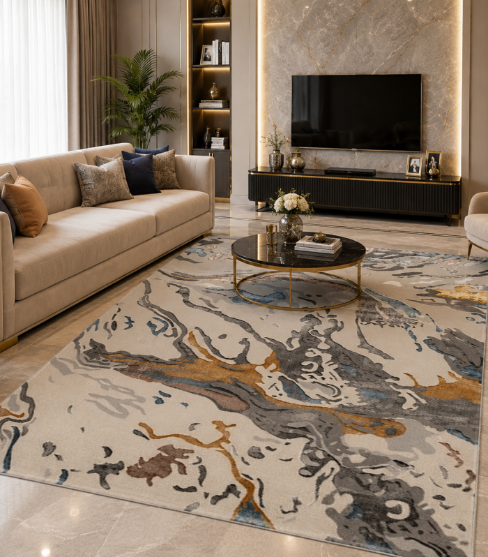 Orlando Area Rug – 0382B-GREY GOL